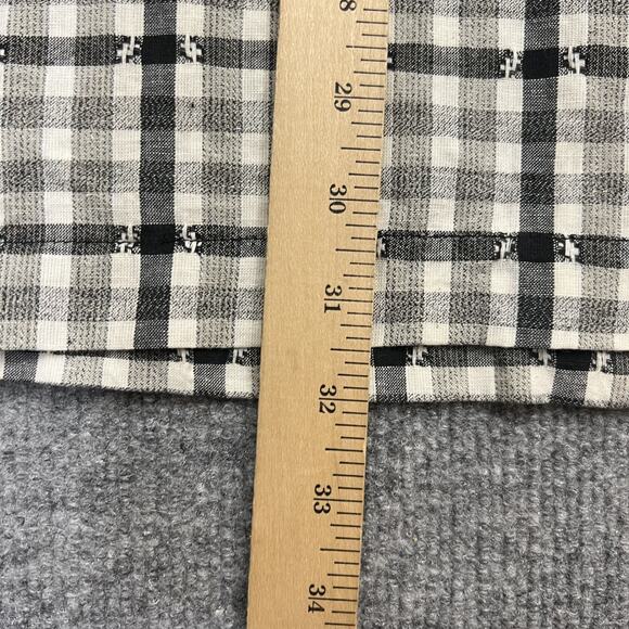 Joe Boxer Shirt Mens Large X Large Black White Plaid Short Sleeve Button Up - Picture 6 of 8